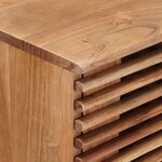 vidaXL Table d'appoint faite main Marron Teck 100 x 30 x 75 cm