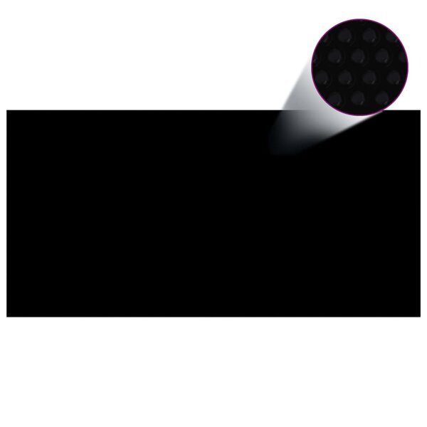 vidaXL Couverture de piscine Noir 600 x 300 cm PE