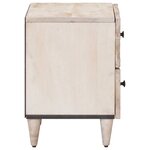 vidaXL Cabinet de chevet avec tiroir 2 Pièces Blanc 40 x 33 5 x 46 cm