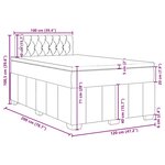 vidaXL Sommier à lattes de lit avec matelas Bleu 120x200 cm Tissu