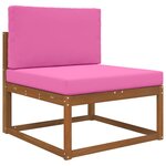 vidaXL Coussin de canapé d'extérieur 2 Pièces Rose Polyester