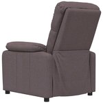 vidaXL Fauteuil inclinable Marron foncé Tissu