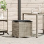 vidaXL Boîte de rangement extérieure Gris clair et gris foncé