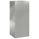 vidaXL Supports pour plantes 2 Pièces Argent 24 x 24 x 55 cm