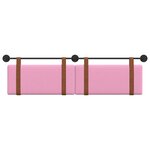 vidaXL Tête de lit suspendue Rose PU antique