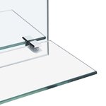 vidaXL Miroir mural avec étagère 50x50 cm Verre trempé