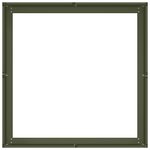 vidaXL Jardinière vert olive 80x80x30 cm acier