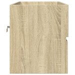 vidaXL Armoire d'évier chêne sonoma 80x38 5x45 cm Bois d'ingénierie