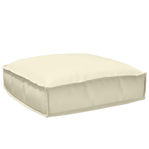vidaXL Coussin Tissu Oxford Crème 50 x 50 x 12 cm