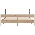 vidaXL Lit bibliothèque sans matelas 180x200 cm bois massif de pin