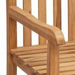 vidaXL Chaises de Jardin Marron 152 x 63 x 89 cm Bois de teck solide