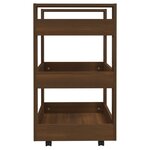 vidaXL Chariot de cuisine Chêne marron 60x45x80 cm Bois d'ingénierie