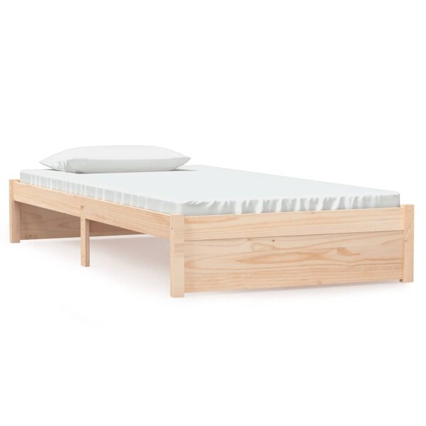 vidaXL Cadre de lit sans matelas bois massif 100x200 cm