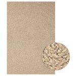 vidaXL Tapis 140x200 cm aspect jute intérieur et extérieur