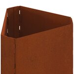vidaXL Braise Marron 50 x 43 x 52 cm Acier patiné