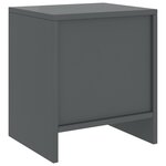 vidaXL Tables de chevet 2 Pièces Gris foncé 35x30x40cm Bois de pin massif