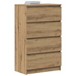 vidaXL Buffet chêne artisanal 60x35x98 5 cm bois d'ingénierie