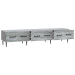 vidaXL Meuble TV Sonoma gris 147 x 34 5 x 30 cm Bois d'ingénierie