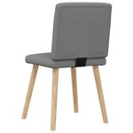 vidaXL Chaises à manger lot de 6 gris foncé tissu