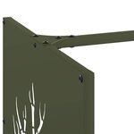 vidaXL Portant de bois chauffage vert olive 40x40x40 cm