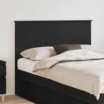 vidaXL Tête de lit Chêne noir 135 cm Bois d'ingénierie