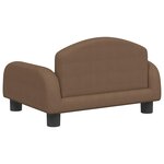 vidaXL Canapé pour enfants marron 50x40x30 cm tissu