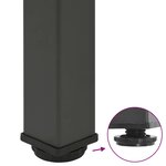vidaXL Pieds de table basse 4 pièces Anthracite 42-44 cm Acier
