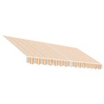 vidaXL Tissu de remplacement pour auvent rayures multicolores 3 5x2 5m
