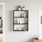 vidaXL Étagère murale chêne fumé 43x9x60 cm bois d'ingénierie