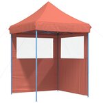 vidaXL Tente de fête 200 x 200 x 306 cm Terre cuite Tissu Oxford