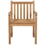 vidaXL Chaises de jardin lot de 2 et coussins taupe Bois teck massif