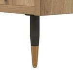 vidaXL Table basse chêne artisanal 60x50x36 5 cm bois d'ingénierie