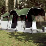 vidaXL Tente familiale tunnel 8 personnes vert imperméable