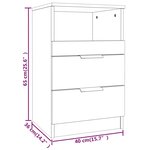 vidaXL Table de chevet Chêne sonoma Bois d'ingénierie