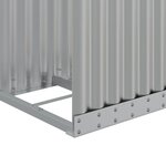 vidaXL Porte-bûches argenté 40x45x170 cm acier galvanisé
