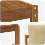 vidaXL Ensemble de canapés d'extérieur 8 pc Naturel et Beige