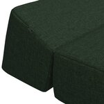 vidaXL Canapé-lit pliable Vert foncé 60 x 70 x 41 cm Tissu