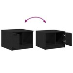 vidaXL Table basse Chêne noir 50 x 50 x 36 cm Bois d'ingénierie