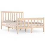 vidaXL Cadre de lit sans matelas bois massif