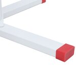 vidaXL Support de sapin de Noël blanc 61x61x15 5 cm