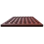 vidaXL Carreaux de protection antichoc 6Pièces Caoutchouc 50x50x3cm Rouge