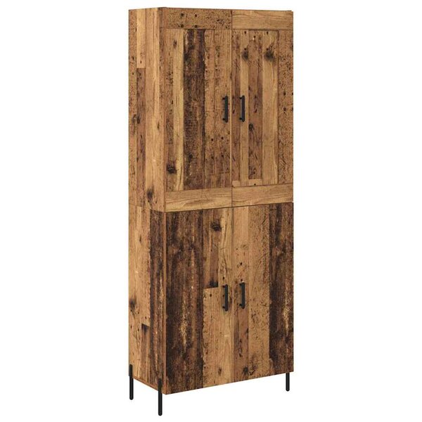 vidaXL Haut Armoire 2 Pièces Bois Ancien Bois d'ingénierie