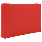 vidaXL Coussin de canapé d'extérieur 3 Pièces Rouge Polyester