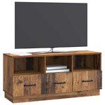vidaXL Meuble TV Bois ancien 102 x 34 5 x 47 cm Bois d'ingénierie