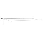 vidaXL Auvent Rétractable Vert et blanc 600 × 300 cm Tissu et acier