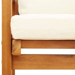 vidaXL Ensemble de jardin avec coussin bois massif acacia