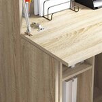 vidaXL Bureau Chêne sonoma 71 5 x 31 5 x 106 5 cm Bois d'ingénierie