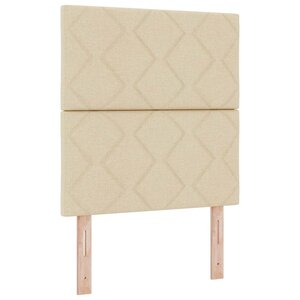 vidaXL Tête de Lit en Tissu Géométrique Crème 80 cm tissu