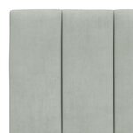 vidaXL Lit avec matelas Hanko gris clair 80x200 cm velours