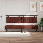 vidaXL Tête de lit suspendue Brun Brillant PU antique